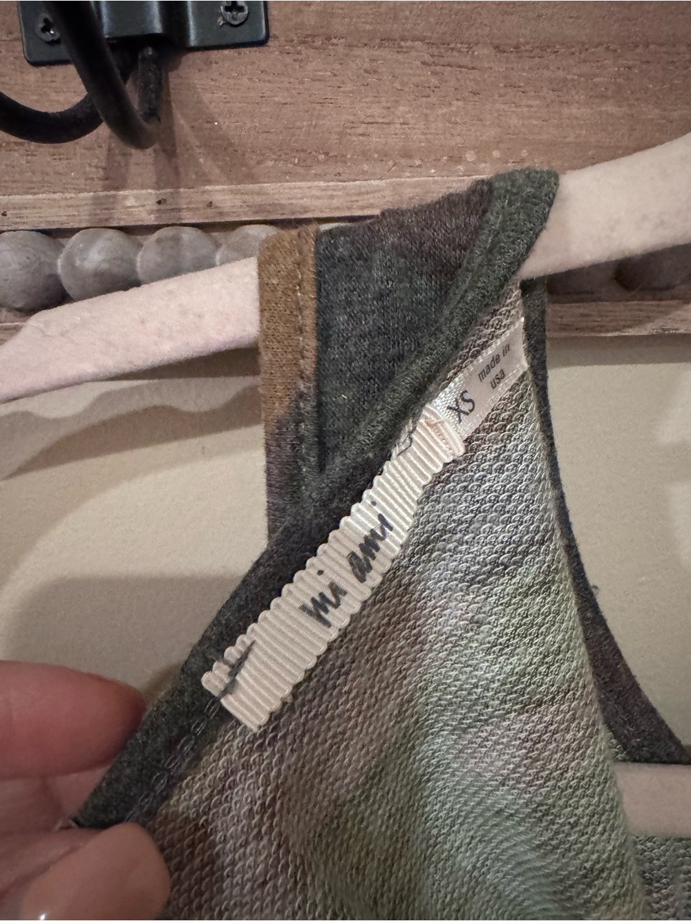 Mi Ami- Camo Knit Tank Romper -XS - Picture 3 of 5